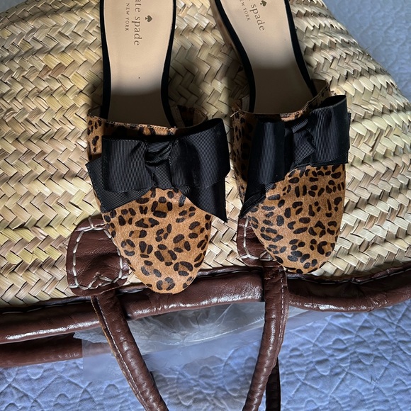 Kate Spade animal print mules 8.5 - Picture 6 of 6